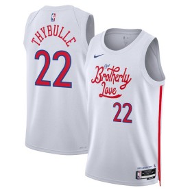Camiseta Hombre NBA Philadelphia 76ers Matisse Thybulle 22 2022-23 Nike City Edition Blanco Swingman
